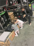 Ronnies girls at rehearsals - starting them early