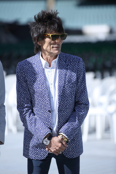 The Stones at the Adelaide Oval - checking out the stage and rehearsing songs - Adelaide, October 23, 2014