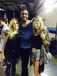 The Rolling Stones in Nashville, Tennessie - Bernard backstage with Sheryl Crow and Kelly McGrath - June 17, 2015