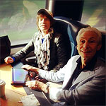 Before the show - They are on their way to the gig! - Washington, June 24 2013 - Mick and Charlie on the train to DC: Had a great train ride to Washington DC yesterday. Looking forward to tonight's show. It's been a fantastic tour, thank you to everyone who came to see us!