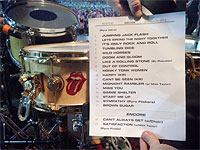 The Stones on stage at the Adelaide Oval Adelaide - The setlist, October 25, 2014