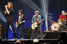 The Rolling Stones on stage, Chicago, United Center, May 28 2013
