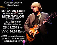 Ben Waters & Band + Mick Taylor 28 January 2012 Dessau, Germany