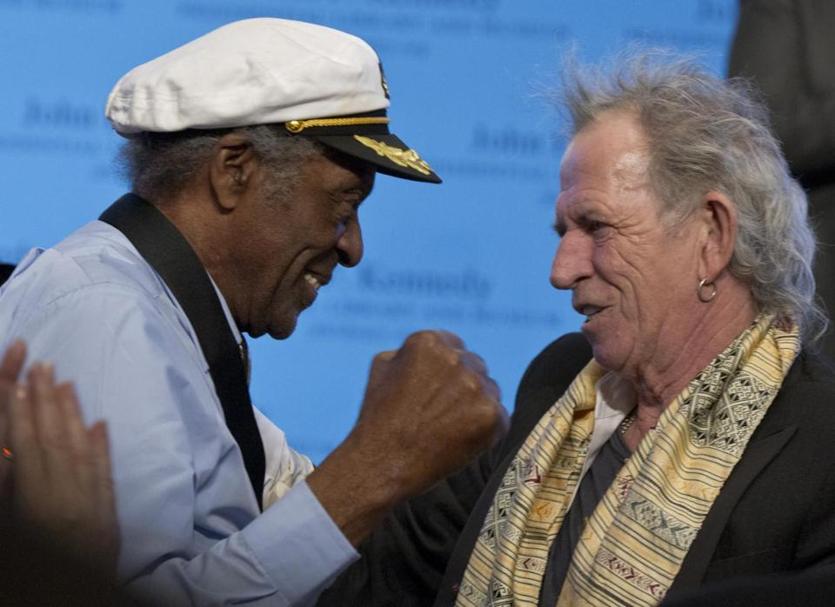 Chuck Berry and Keith Richards 