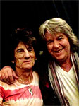 Ronnie and Mick having a laugh backstage May 7