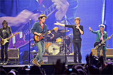 The Rolling Stones on stage with John Mayer at Anaheim, CA, May 15 2013 - 50 Years and counting tour