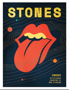The Rolling Stones - Houston 2019 - poster