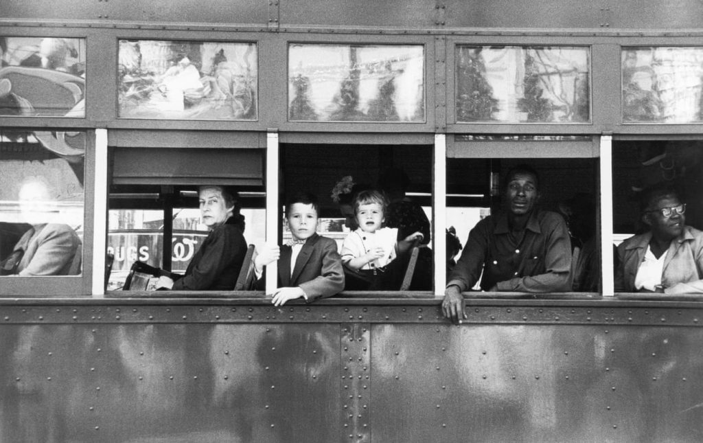 Trolley, New Orleans, 1955, from The Americans … an image from the exhibition Robert Frank: Unseen at C/O Berlin Foundation, Berlin, from 13 September until 30 November. Photograph: Robert Frank/Fotostiftung Schweiz, Winterthur 
