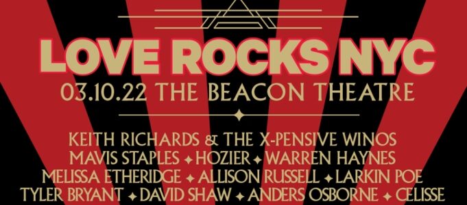 Keith Richards & the X-Pensive Winos will headline the sixth annual Love Rocks NYC benefit concert at New York’s Beacon Theatre on March 10