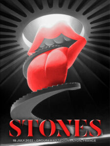 The Rolling Stones - Lyon 2022 Lithograph