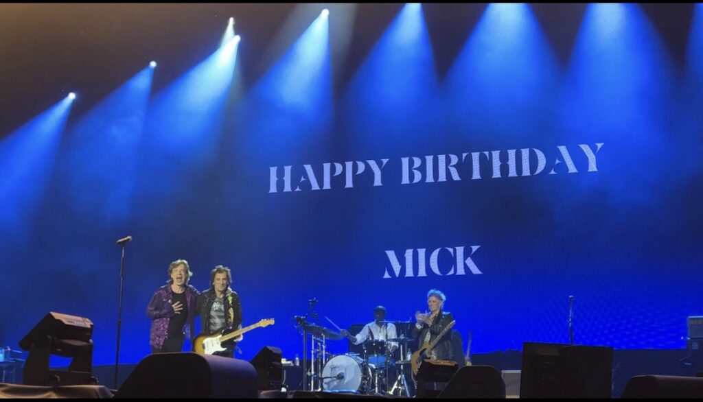 Mick and the band 1 year before in Gelsenkirchen - very nice memories!