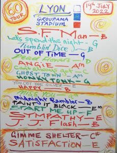 The Rolling Stones in Lyon, 2022 Setlist