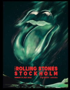 The Rolling Stones - Stockholm 2022 Lithograph
