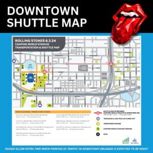 Please seek alternate parking in Downtown Orlando and ride the FREE shuttle to Camping World Stadium