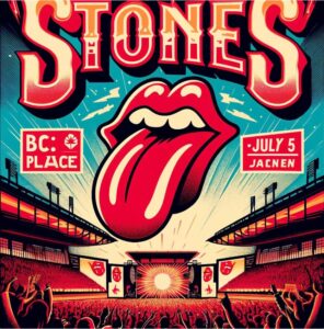 Stones Vancouver Poster